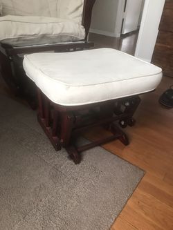 Glider rocking chair with foot stool very good condition