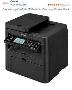 Canon imageCLASS MF236n All-in-One Laser Printer, Black