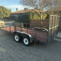 Sixteen foot by six double axel, Utility trailer