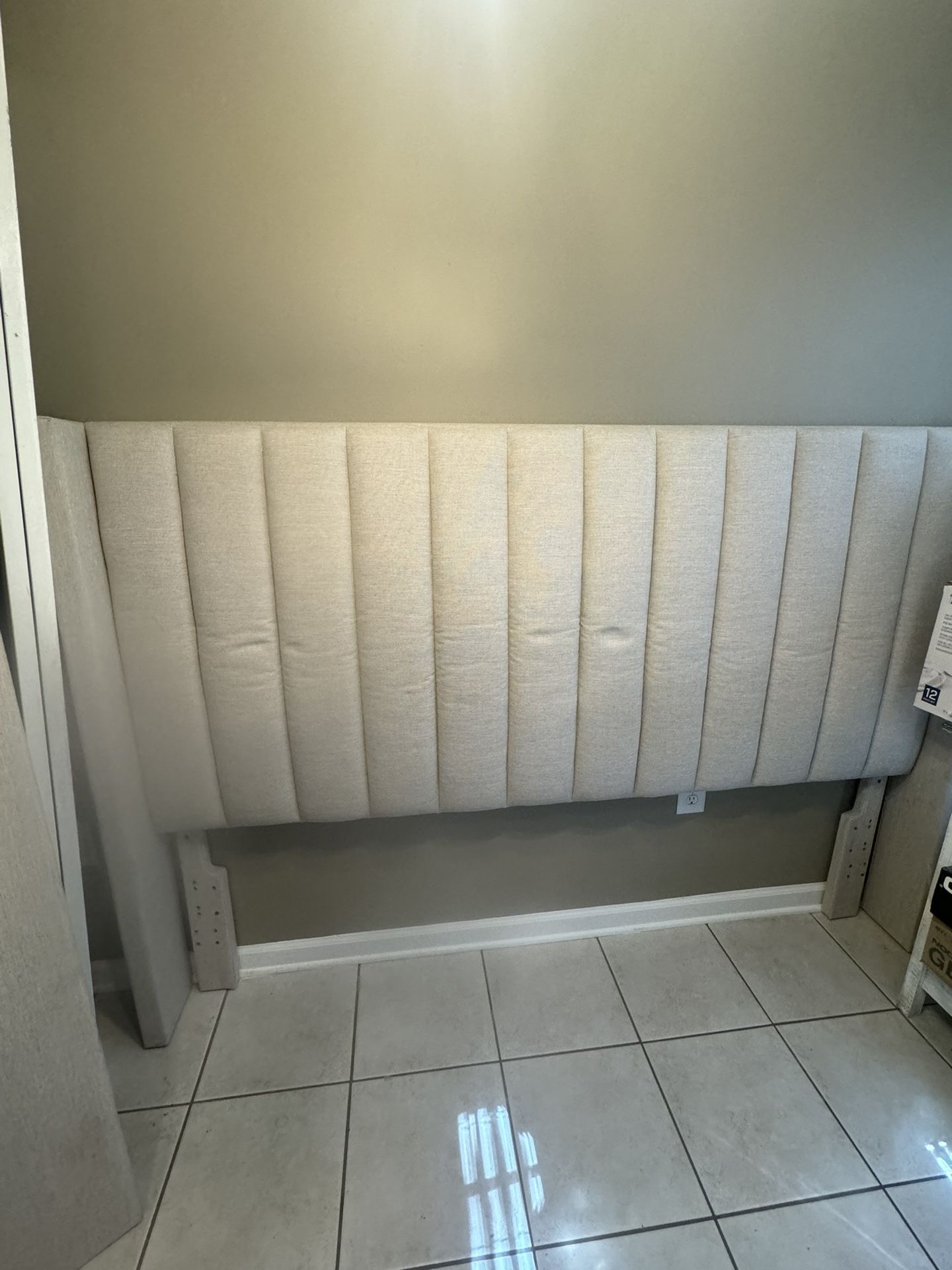 King Upholstered Bed Frame And Headboard