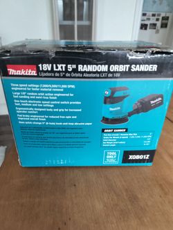 Unused Makita 5" Orbit Sander- NO BATTERY