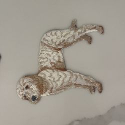 Tri Colored Doodle Iron On Patch 