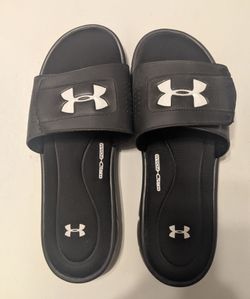 Under Armour Ignite V Slides - Men's Size 12 - Black (1287318-001)