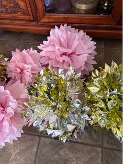 6. Decrotive Pom poms hanging