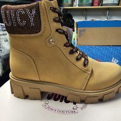 JUICY COUTURE JINGER HONEY BOOTS WOMANS SIZES 6 5- TO 11