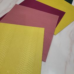 Barneys New York Snakeskin Print Leather Placemats