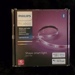 Philips Hue Indoor 6-Foot Smart LED Light Strip Plus Base Kit 