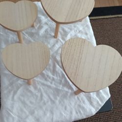 Heart Shape Wooden Candy Or Etc..holders