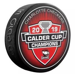 AHL Charlotte Checkers 2019 Calder Cup Champions Puck