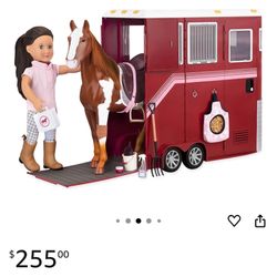 Doll Horse Trailer & Jeep (Bluetooth)