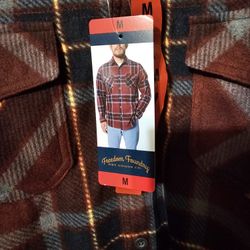 New Mens Size M Fleece Shirt-jacket