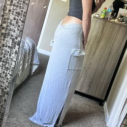 Shein low back ribbed Maxi skirt