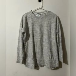 Aerie  Grey &amp; White Crewneck
