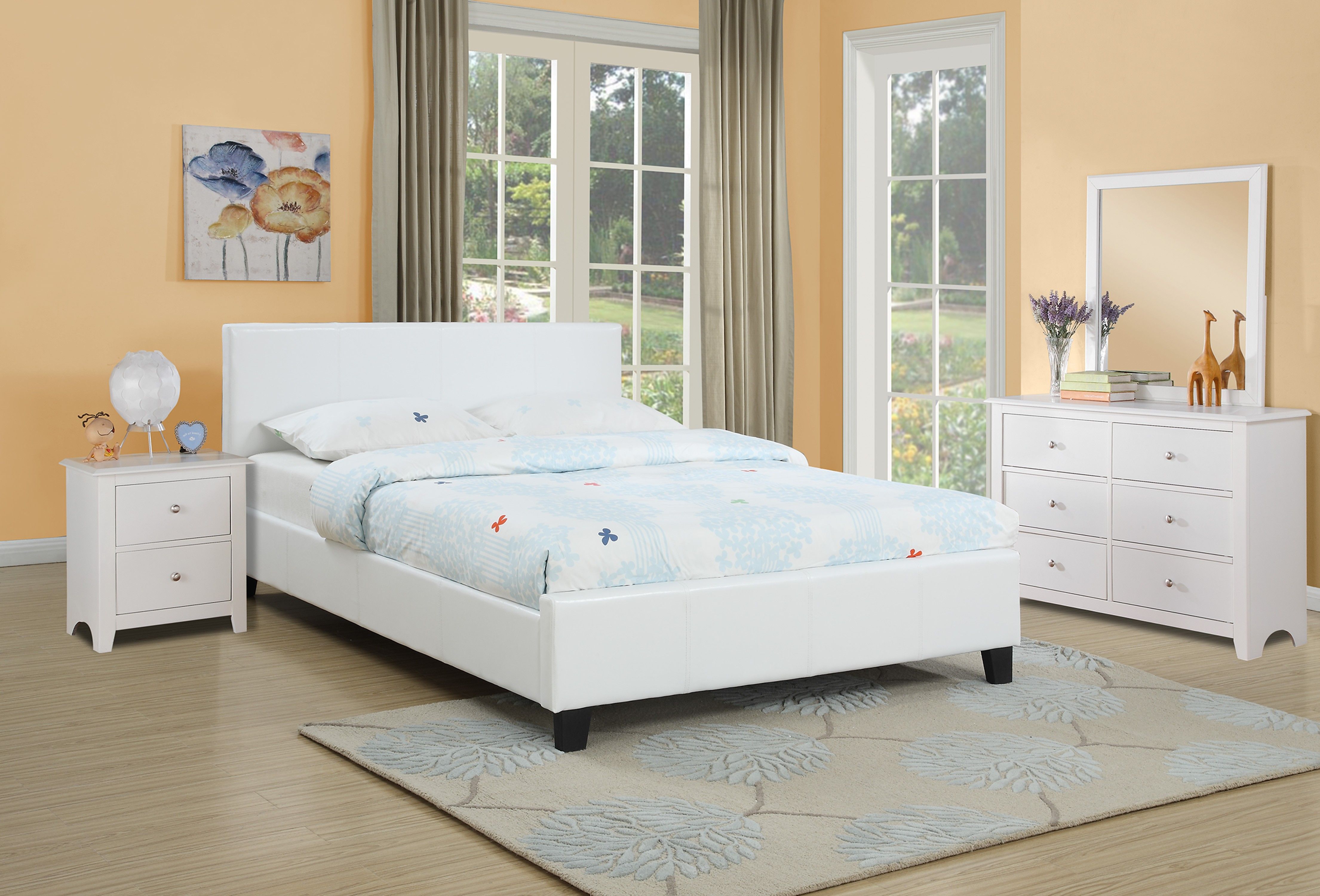 MATTRESS INCLUDED QUEEN PLATFORM BED FRAME