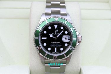 ROLEX SUBMARINER 16610LV 50TH ANNIVERSARY GREEN SUB NOS - T9871