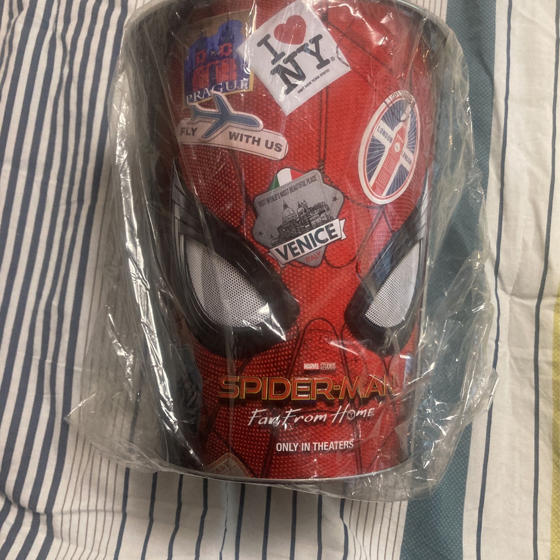 Marvel Spider-Man far from home metal Tin popcorn cup