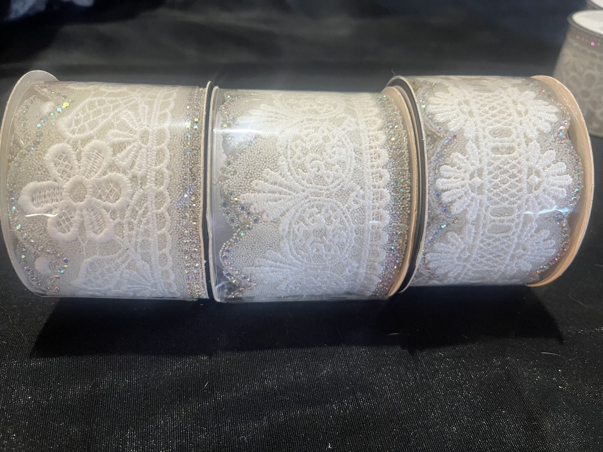 Beaded Bridal Appliqué & Iron On Lace Ribbon