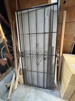 Security screen door 36” w