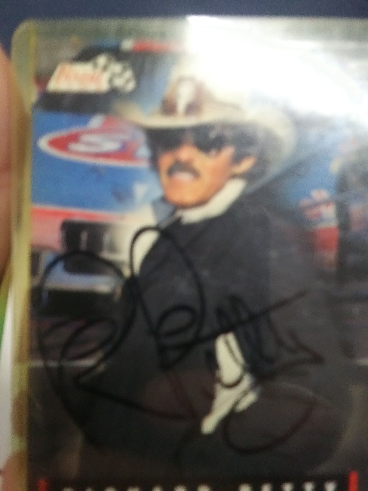 Autograph card of King Richard Petty