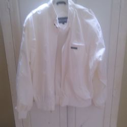 Members Only White Jacket     LARGE SIZE