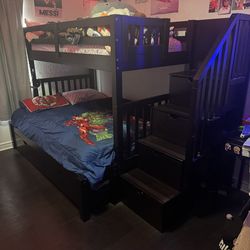 Keystone espresso bunk beds (from Bob’s)  $1,000 OBO