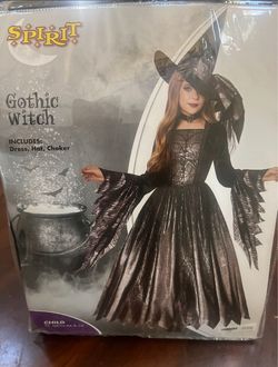 Girl witch costume size M 8-10