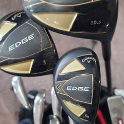 ULTIMATE COMPLETE GOLF SET! Callaway Edge, Odyssey Putter, Big Max Bag + Bonus Titleist Driver