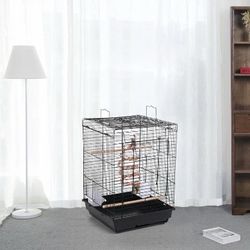 Open Play Top Travel Bird Cage for Conure Sun Parakeet Green Cheek Conure Lovebird Budgie Finch Canary, Small-Size Travel Portable