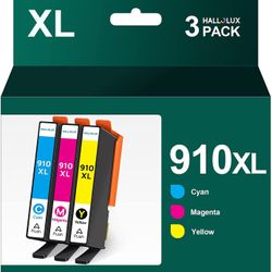 910XL Ink Cartridges for HP Printers for HP 910 XL Ink Cartridges Combo Pack Compatible with Officejet Pro 8020 8035e 8025e 8028e Printer (3 Pack HP 9