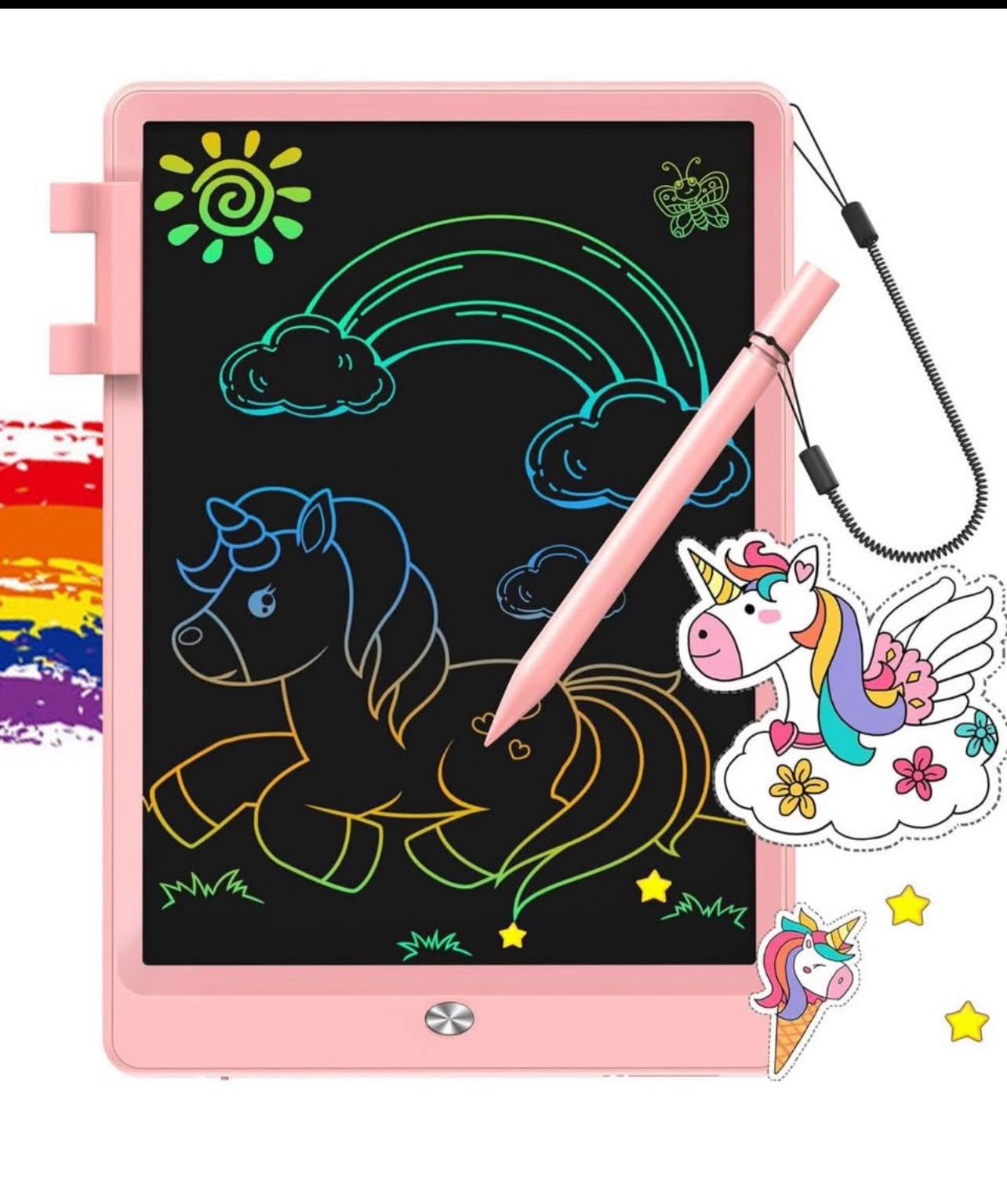 Brandnew LCD Writing Tablet, Doodle Board Toys Gifts for 3-8 Year Old Girls Boys, 10 Inch Colorful Electronic Board Drawing Pad for Kids, Gifts for To