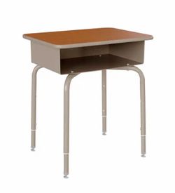 Student School Desk with Open Book Box