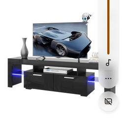 70 inch tv stand with rgb lights like new condition month old