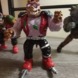 Vintage 1988 Teenage Mutant Ninja Turtles Rocksteady,Bebop 1988,Bebop1992.