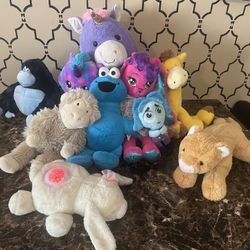 Lot of Kids Stuffed Toy Animals (10)