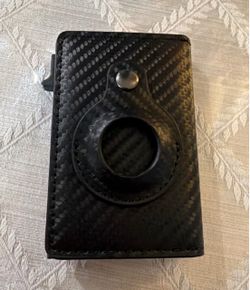 New AirTag Wallet Slim Card Holder RFID Tracking Wallet Black