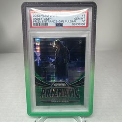 2023 Panini Prizm The Undertaker WWE Prizmatic Entrances Green Pulsar /25 POP 1  eBay 1/1   -  1st on the print of 25