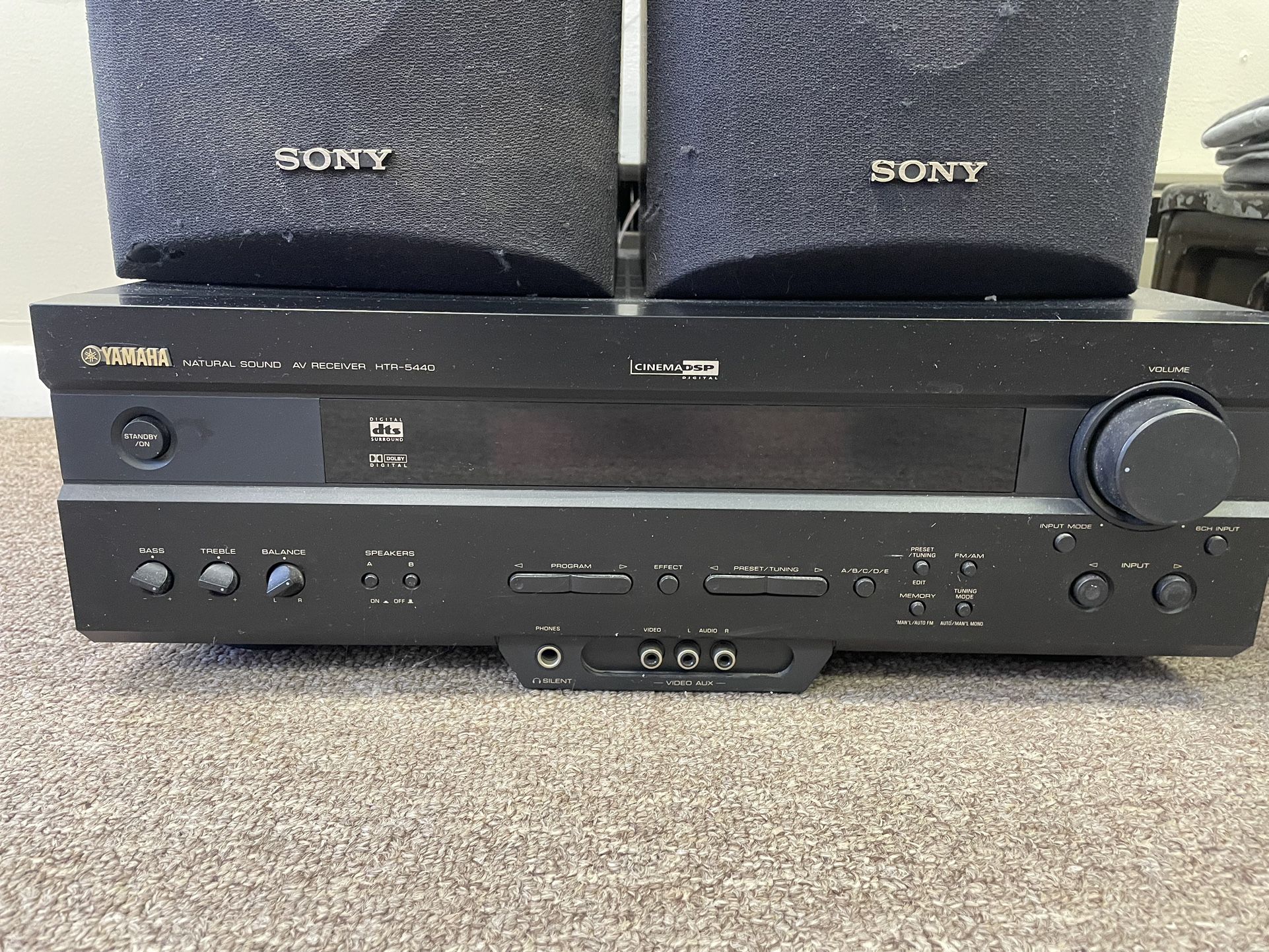 Yamaha Receiver W/ 7 Speakers & Sub Woofer
