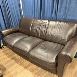 Free leather Couches In Good Shape; Couch And Love Seat