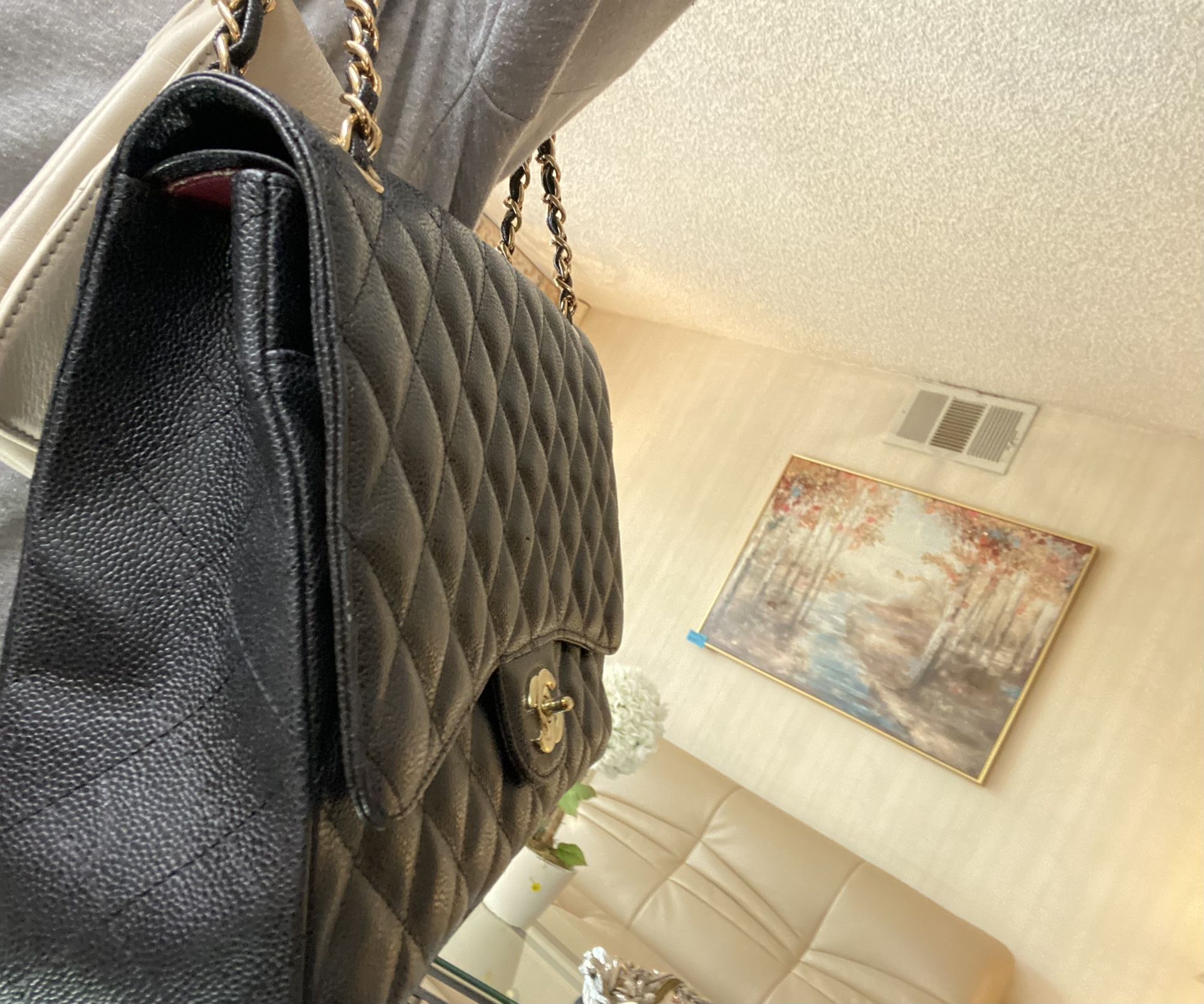 Black Leather Purse 