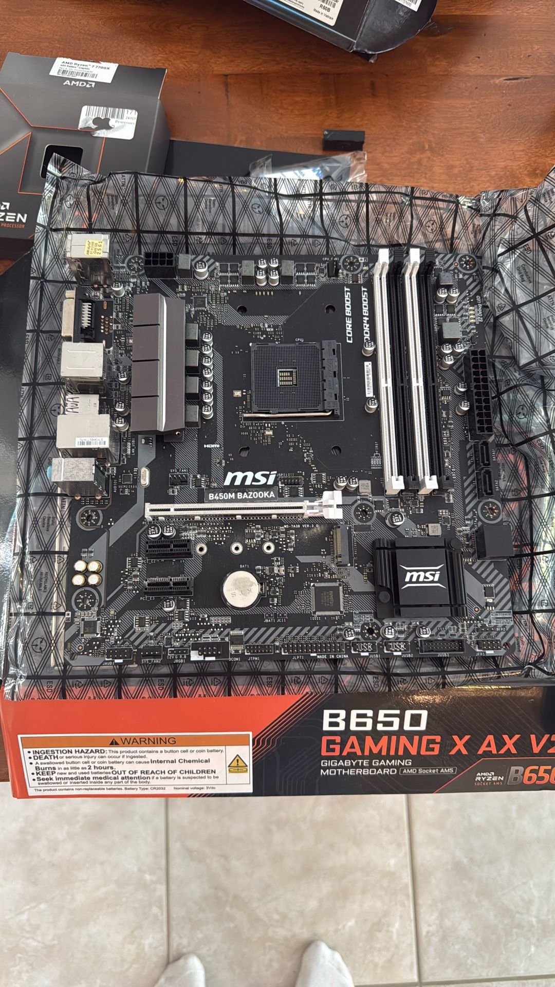 B450M BAZOOKA MSI AMD Motherboard