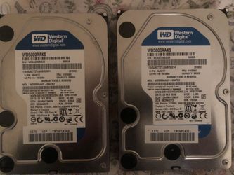 2X 500GB HARD DRIVE 