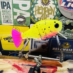 Custom Painted Pink Lemonade Glide Bait