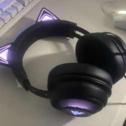 Black Razer Kraken Kitty Headset