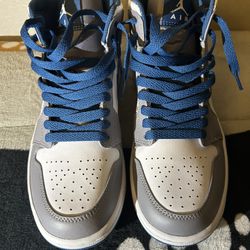 Nike Air Jordan 1 Mid - Cement Grey / White / True Blue