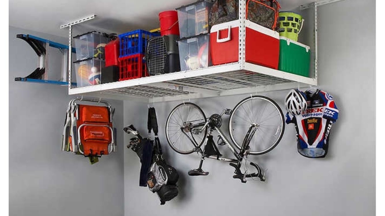 SafeRacks Overhead Garage Storage Rack and Accessories kit