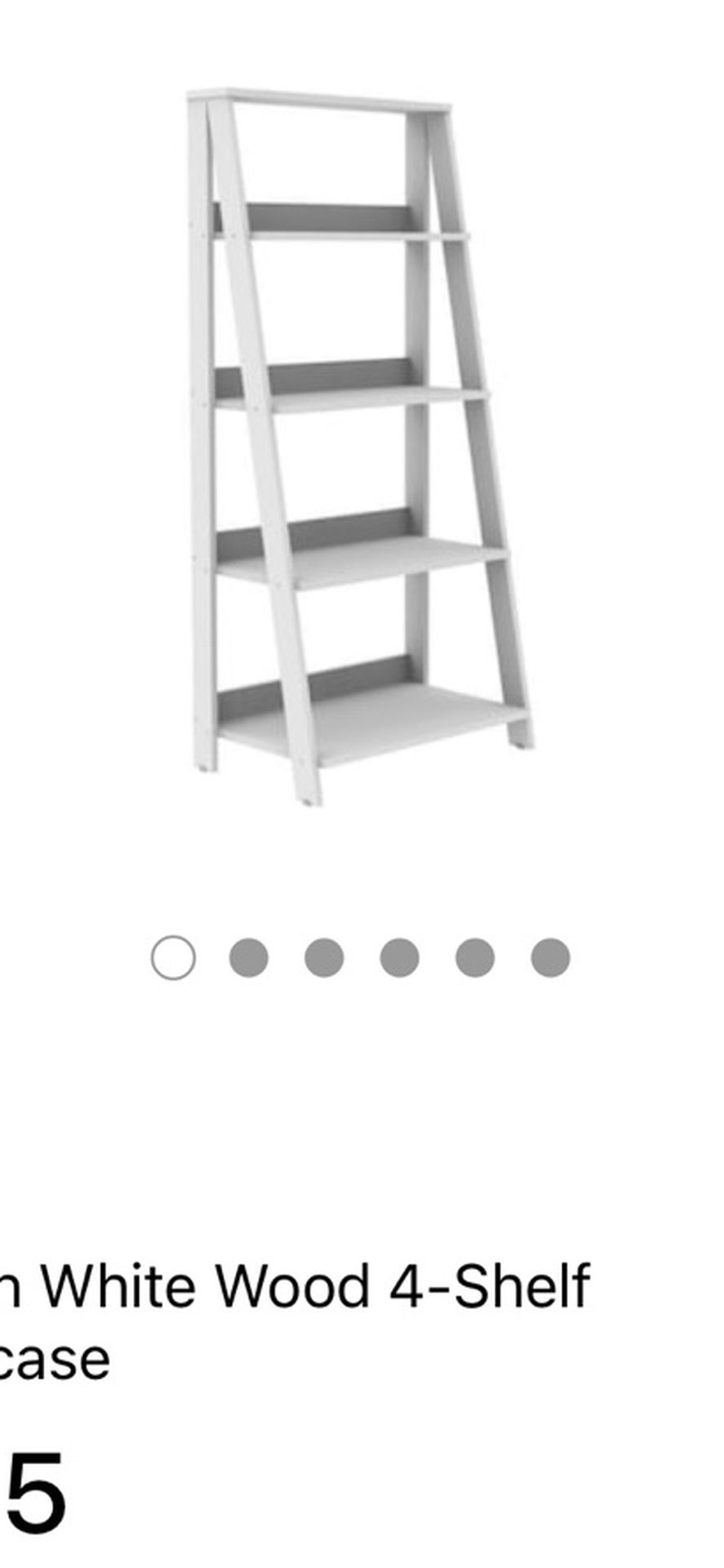 White  Wood  4  Shelf  Ladder  Bookcase With 💕💕💕