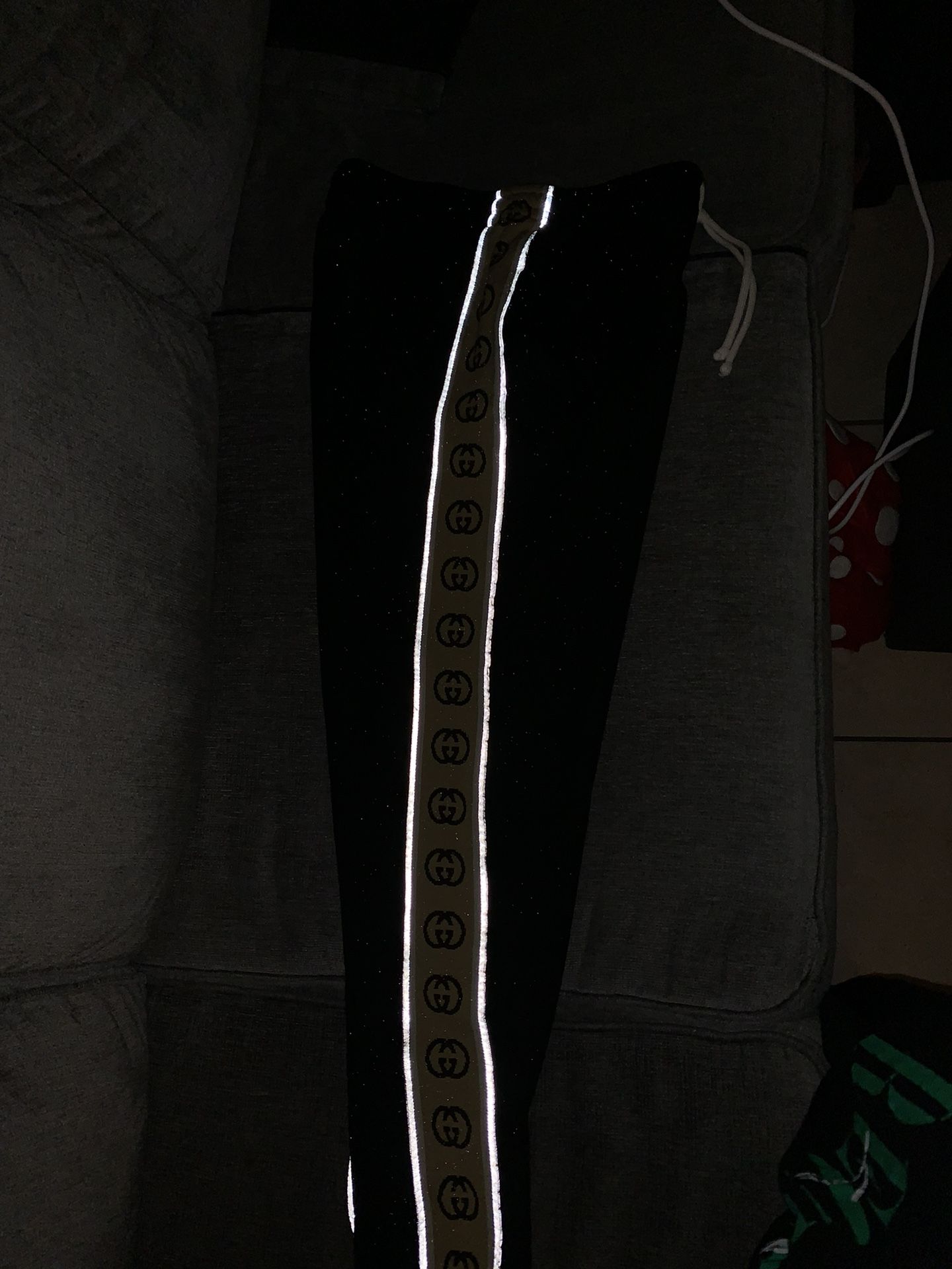 Gucci Loose technical jersey jogging pant Black
