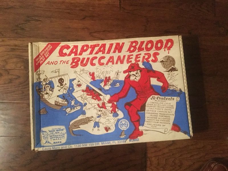 Marx re issue captain blood and the buccaneers play set