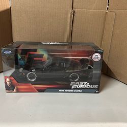 1/24 1995 Toyota Supra Gloss Black Fast Furious Diecast JADA33380
