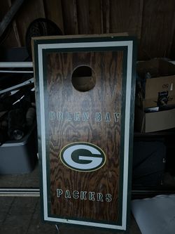 Greenbay Packer Cornhole Boards Without Sandbags